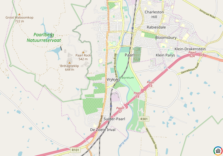 Map location of Vrykyk
